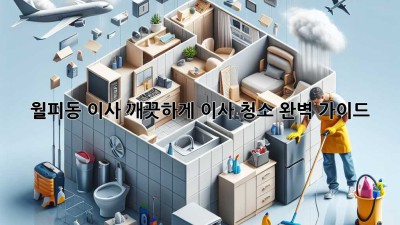 ✨ 월피동 이사, 깨끗하게! 이사 청소 완벽 가이드 🏡🧹